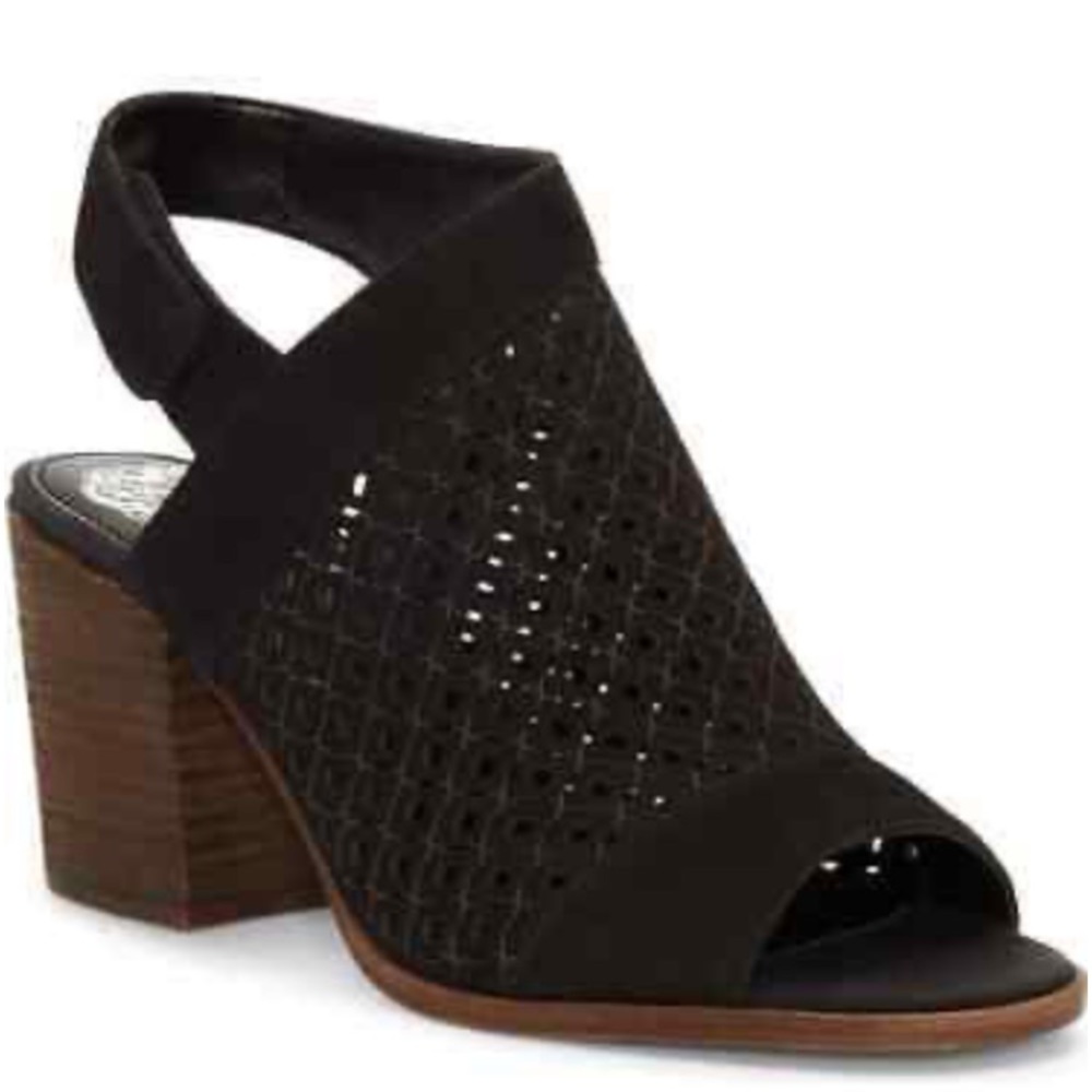 Vince Camuto Kanito Black Heeled Sandal Size 7.5